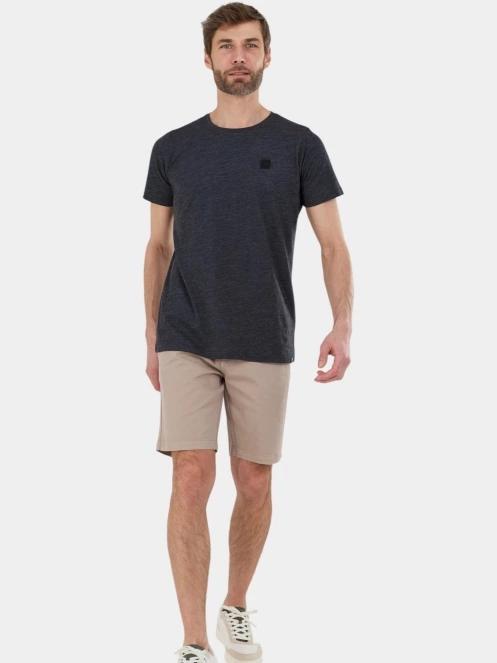 tricou cu maneci scurte pt. barbati Fundango Jaggy II Structured T-shirt negru 4