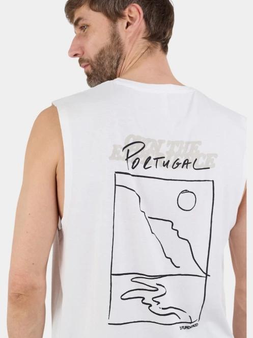 maiou pt. barbati Fundango Alon II Surf Tank-T alb 7