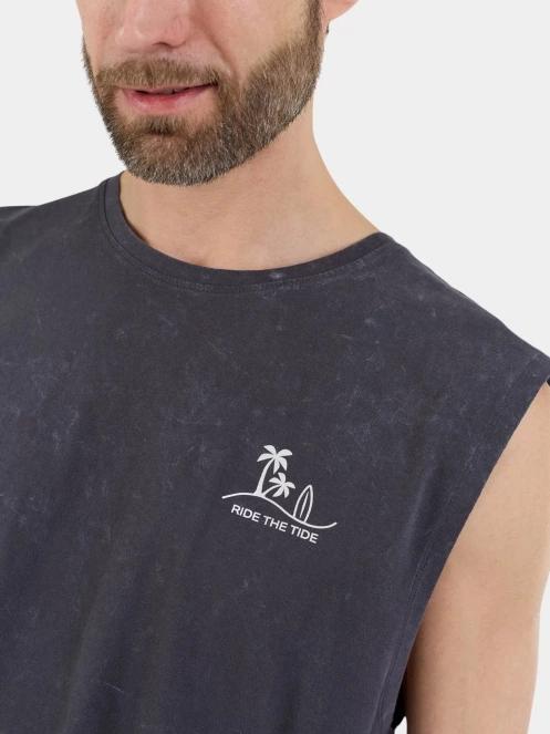 maiou pt. barbati Fundango Alon II Surf Tank-T negru 6