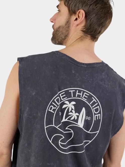 maiou pt. barbati Fundango Alon II Surf Tank-T negru 9
