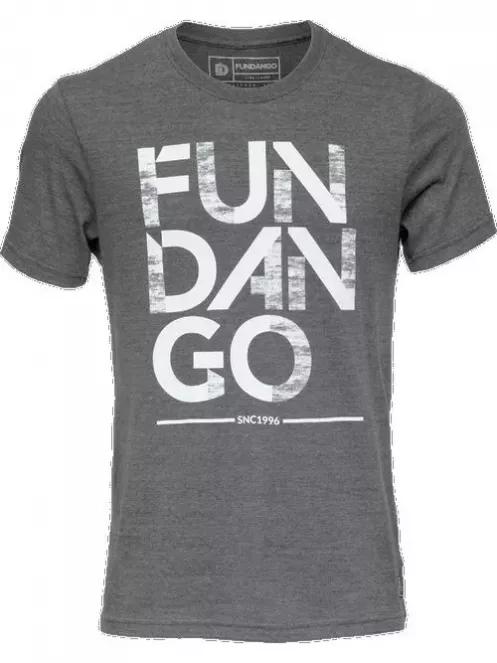 tricou cu maneci scurte pt. barbati Fundango Basic T Logo 4 gri 2