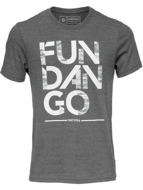 tricou cu maneci scurte pt. barbati Fundango Basic T Logo 4 gri 4