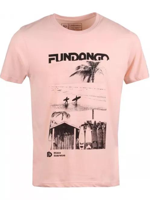 tricou cu maneci scurte pt. barbati Fundango Basic T Logo 6 roz 4