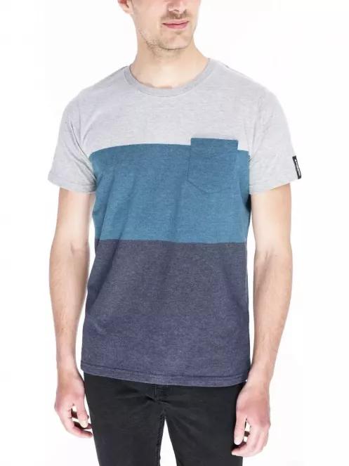 tricou cu maneci scurte pt. barbati Fundango Jaggy Pocket gri 2