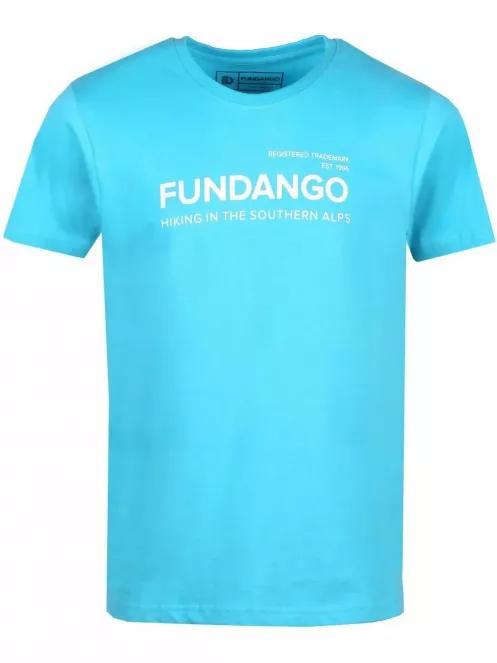 tricou cu maneci scurte pt. barbati Fundango BASIC T LOGO albastru 2
