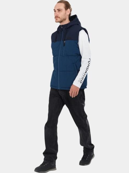 vesta pt. barbati Fundango Karl Padded Vest albastru 4