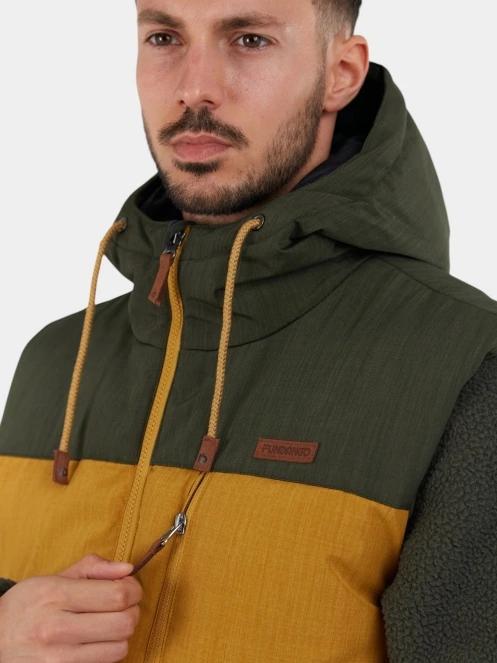 vesta pt. barbati Fundango Karl Padded Vest galben 5