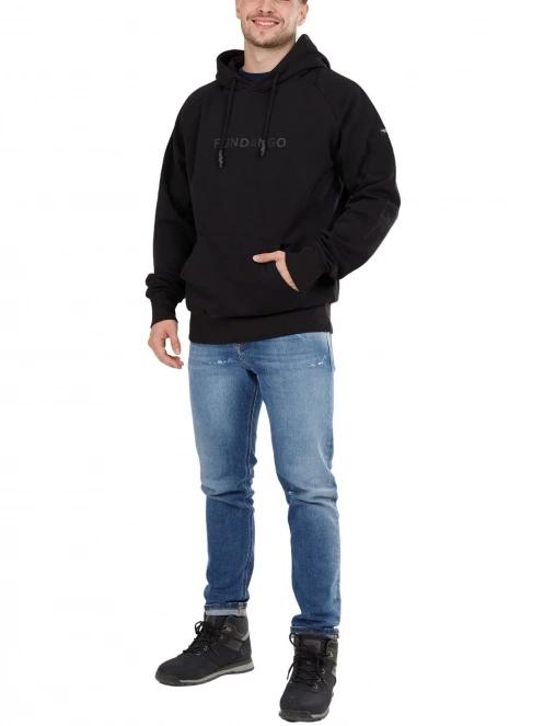 pulover pt. barbati Fundango Talis Hooded Sweatshirt negru 4