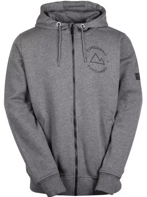 pulover cu gluga pt. barbati Fundango WEST POINT Hooded Pullover gri 2