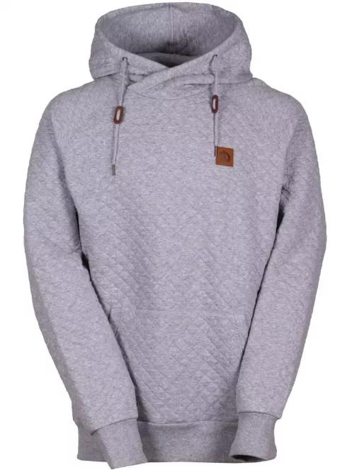 pulover cu gluga pt. barbati Fundango FORNAX Hooded Sweatshirt gri 2