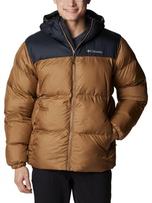 jacheta de iarna pt. barbati Columbia Puffect Hooded Jacket maro 2