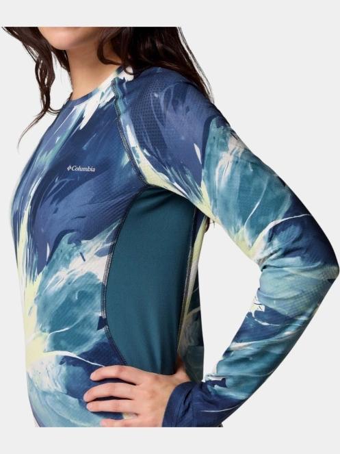 top lenjerie de corp pt. femei Columbia Omni-Heat Infinity Knit Long Sleeve Crew albastru 8