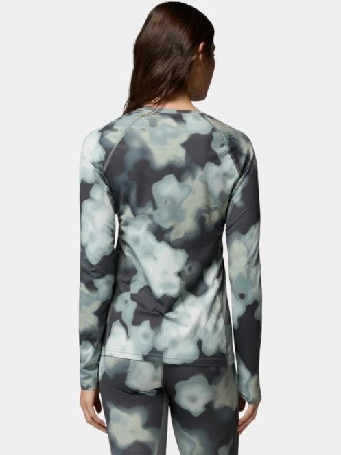 top lenjerie de corp pt. femei Columbia Omni-Heat Infinity Knit Long Sleeve Crew verde inchis 4