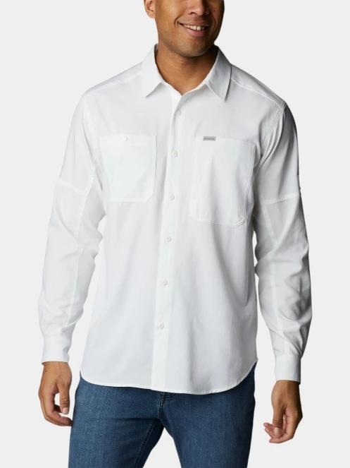 camasa de drumetie cu maneci lungi pt. barbati Columbia Silver Ridge Utility Lite Long Sleeve Shirt alb 2