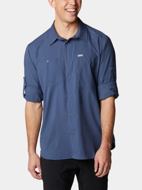 camasa de drumetie cu maneci lungi pt. barbati Columbia Silver Ridge Utility Lite Long Sleeve Shirt albastru 5