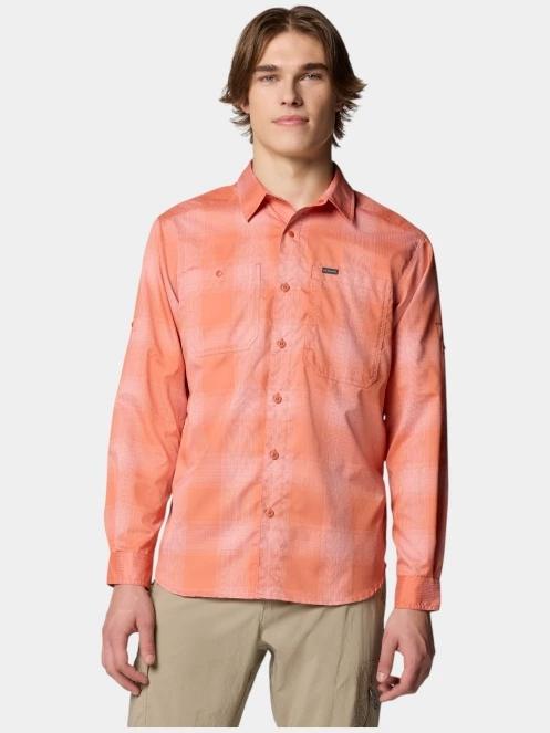 camasa de drumetie cu maneci lungi pt. barbati Columbia Silver Ridge Utility Lite Plaid Long Sleeve Shirt rosu 2