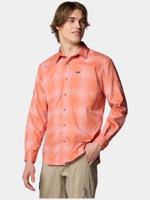 camasa de drumetie cu maneci lungi pt. barbati Columbia Silver Ridge Utility Lite Plaid Long Sleeve Shirt rosu 3
