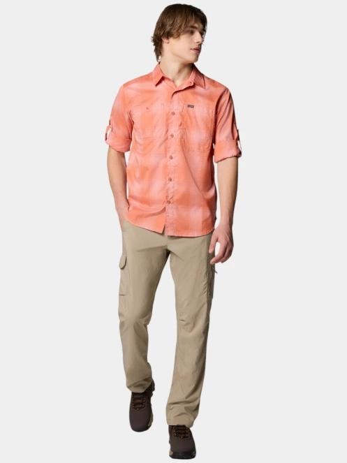 camasa de drumetie cu maneci lungi pt. barbati Columbia Silver Ridge Utility Lite Plaid Long Sleeve Shirt rosu 6