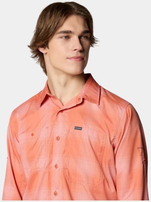 camasa de drumetie cu maneci lungi pt. barbati Columbia Silver Ridge Utility Lite Plaid Long Sleeve Shirt rosu 7