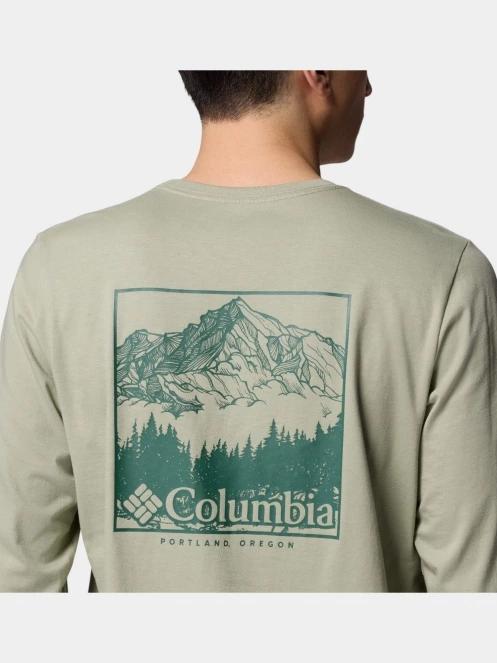 tricou cu maneci lungi pt. barbati Columbia CSC Seasonal Logo Long Sleeve Tee verde 7