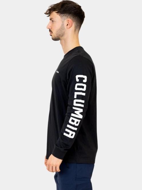 tricou cu maneci lungi pt. barbati Columbia Rockaway RIVer Graphic LS Tee negru 3