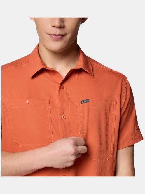 camasa de drumetie cu maneci scurte pt. barbati Columbia Silver Ridge Utility Lite Short Sleeve Shirt rosu 7