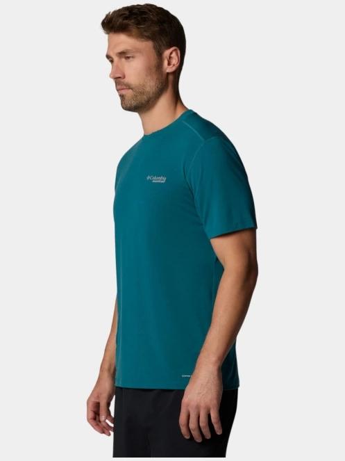 tricou pentru sport, cu maneci scurte pt. barbati Columbia M Endless Trail Running Tech Tee verde 3