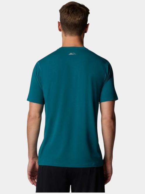 tricou pentru sport, cu maneci scurte pt. barbati Columbia M Endless Trail Running Tech Tee verde 4