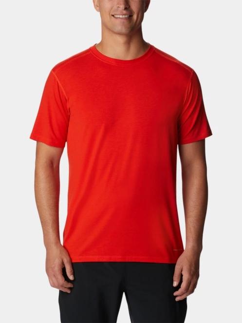 tricou pentru sport, cu maneci scurte pt. barbati Columbia M Endless Trail Running Tech Tee rosu 2