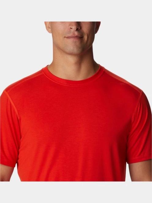 tricou pentru sport, cu maneci scurte pt. barbati Columbia M Endless Trail Running Tech Tee rosu 5