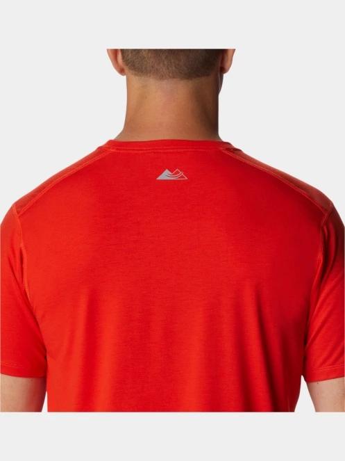 tricou pentru sport, cu maneci scurte pt. barbati Columbia M Endless Trail Running Tech Tee rosu 6