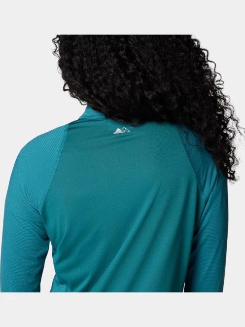 tricou cu maneci lungi, pentru sport pt. femei Columbia W Endless Trail 1/2 Zip Mesh Long Sleev verde 7