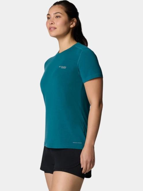 tricou pentru sport, cu maneci scurte pt. femei Columbia W Endless Trail Running Tech Tee verde 3
