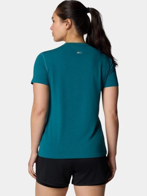 tricou pentru sport, cu maneci scurte pt. femei Columbia W Endless Trail Running Tech Tee verde 4