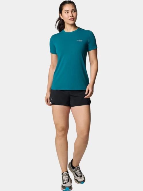 tricou pentru sport, cu maneci scurte pt. femei Columbia W Endless Trail Running Tech Tee verde 5