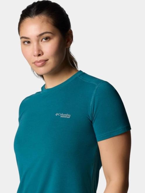tricou pentru sport, cu maneci scurte pt. femei Columbia W Endless Trail Running Tech Tee verde 6