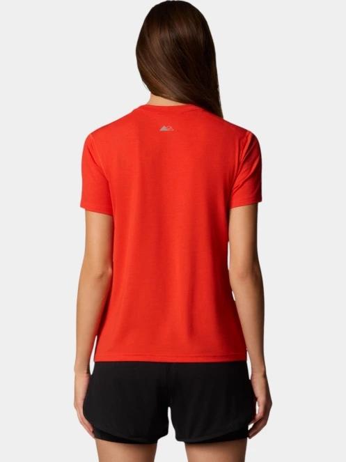 tricou pentru sport, cu maneci scurte pt. femei Columbia W Endless Trail Running Tech Tee rosu 4