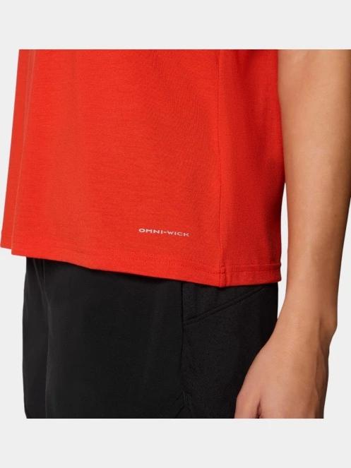 tricou pentru sport, cu maneci scurte pt. femei Columbia W Endless Trail Running Tech Tee rosu 5