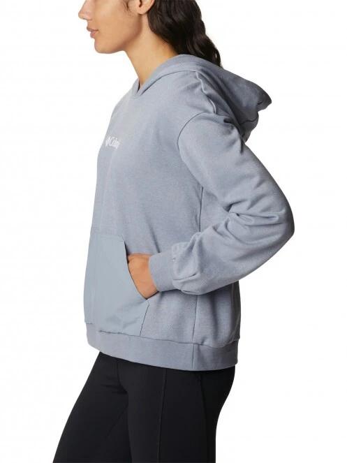 pulover cu gluga pt. femei Columbia Columbia Logo III French Terry Hoodie gri 3