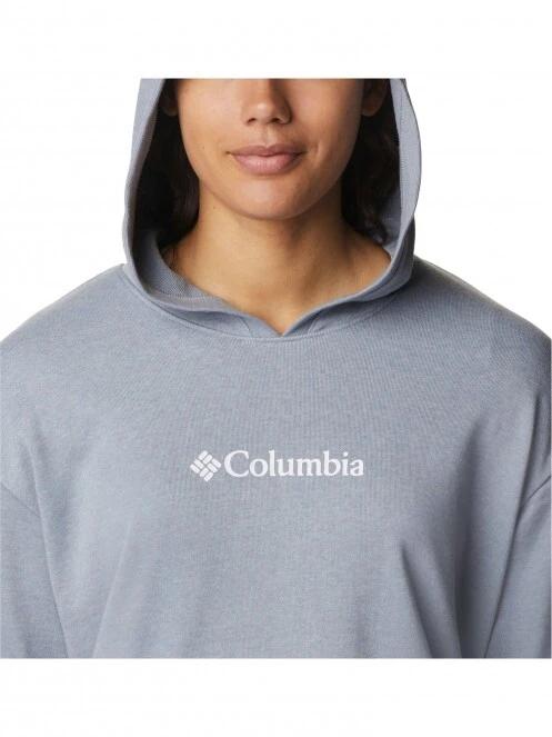 pulover cu gluga pt. femei Columbia Columbia Logo III French Terry Hoodie gri 5