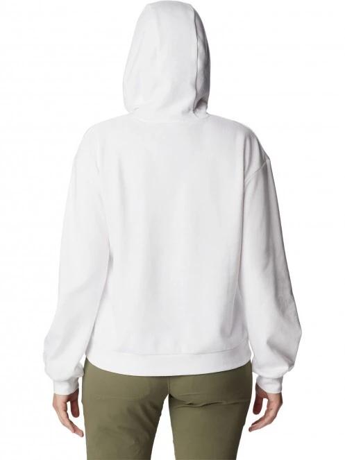pulover cu gluga pt. femei Columbia Columbia Logo III French Terry Hoodie alb 4
