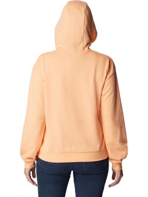 pulover cu gluga pt. femei Columbia Columbia Logo III French Terry Hoodie portocaliu 4