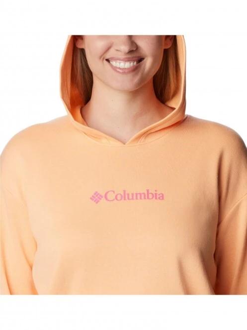 pulover cu gluga pt. femei Columbia Columbia Logo III French Terry Hoodie portocaliu 5