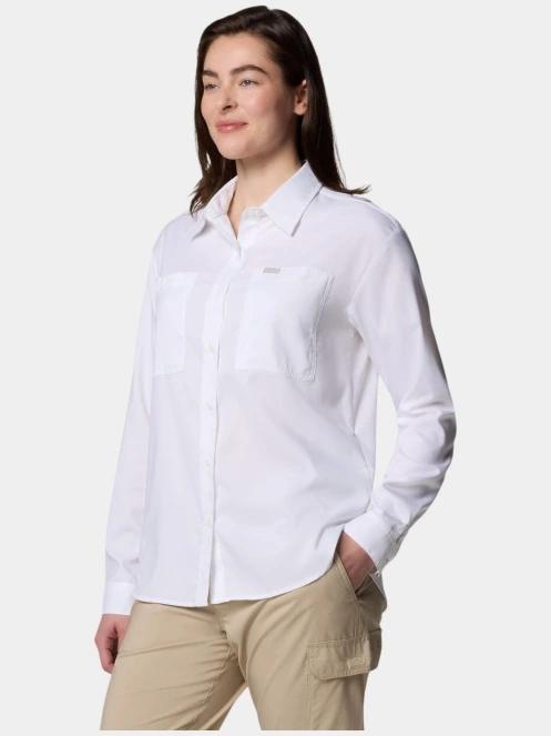 camasa de drumetie cu maneci lungi pt. femei Columbia Silver Ridge Utility LS Shirt alb 3
