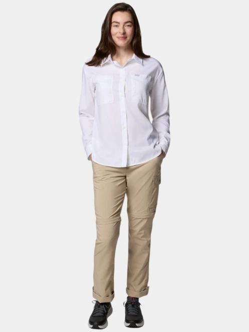 camasa de drumetie cu maneci lungi pt. femei Columbia Silver Ridge Utility LS Shirt alb 5