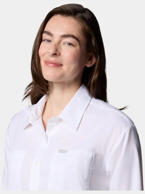 camasa de drumetie cu maneci lungi pt. femei Columbia Silver Ridge Utility LS Shirt alb 6
