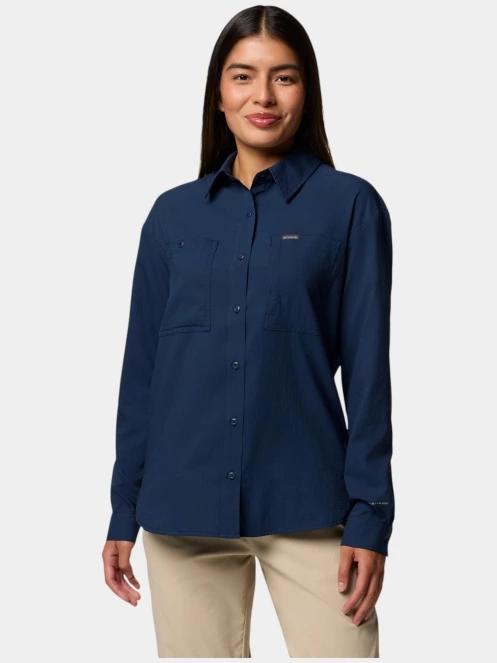 camasa de drumetie cu maneci lungi pt. femei Columbia Silver Ridge Utility LS Shirt albastru 2