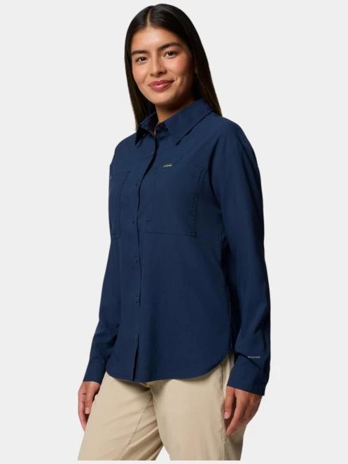 camasa de drumetie cu maneci lungi pt. femei Columbia Silver Ridge Utility LS Shirt albastru 3