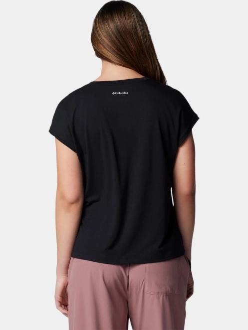tricou cu maneci scurte pt. femei Columbia Boundless Trek Short Sleeve Tee negru 4