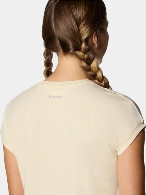tricou cu maneci scurte pt. femei Columbia Boundless Trek Short Sleeve Tee galben 7